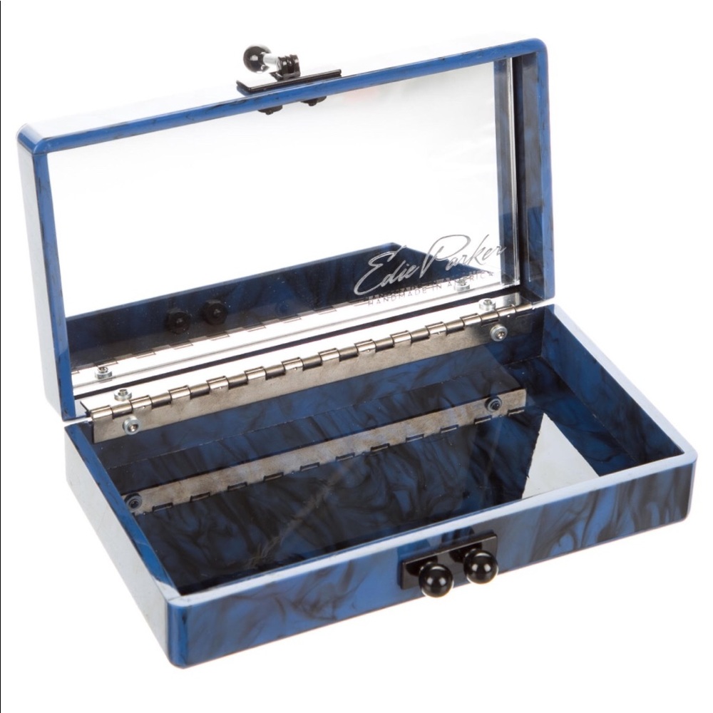 Edie Parker Jean Lapis Clutch